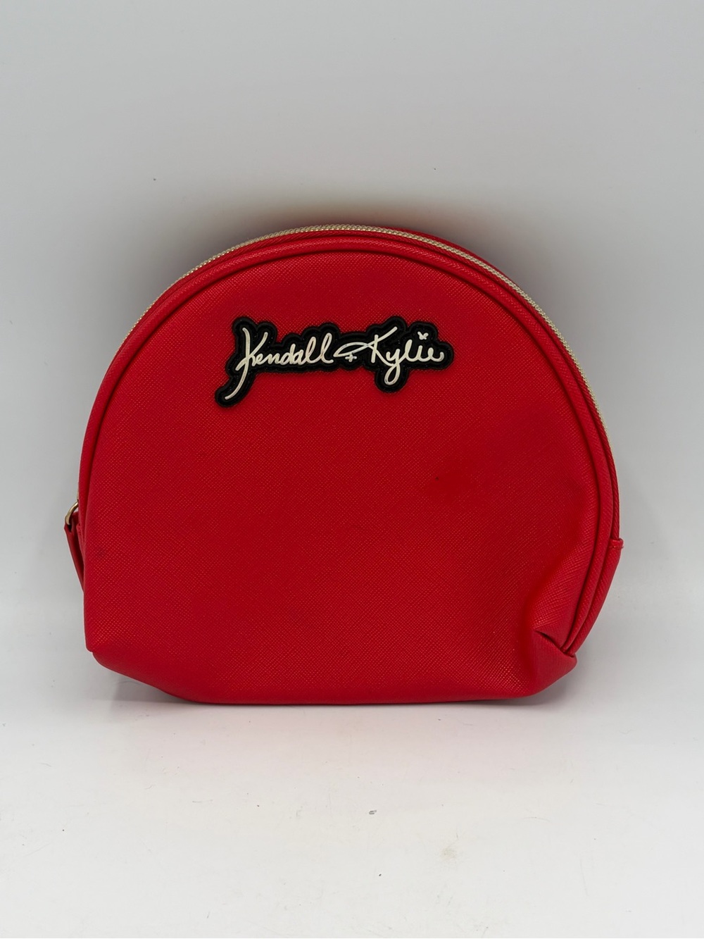 Kendall & Kylie Bright Red Rounded Cosmetic Case